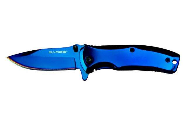 Knives Sarge Knives Ready Series SARGE PHASE - BLUE TIN SWIFT ASSIST • Model: Ready Series